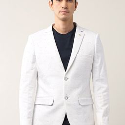 AD By Arvind Self-Designed Single-Breasted Tailored-Fit Casual Blazer-picture-27