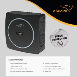 v-guard V-GUARD, NEO-CRYSTAL Suitable for ( Smart / LED TV UPTO-43'') + (Setup Box) Voltage Stabilizer image 5