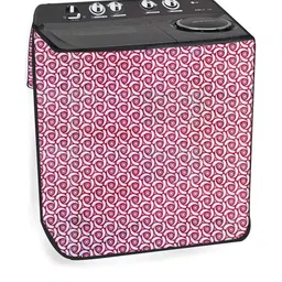 The Furnishing Tree Pink PVC Washing Machine Covers-image-88