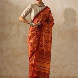 Moara Women Polka Dots Silk Blend Saree-image-83