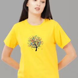 Moda Rapido Women Graphic Printed Round Neck Cotton T-shirt-image-129