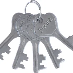 foora Lock 65mm 2 Padlock with Common (Same) 5 Keys, ( ON DEMAND ) 8 Lever, Lock image 2