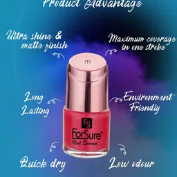 ForSure Set Of 2 Shining Quick Dry Nail Paint 8 ml Each - Shade 105 & 106 image 5