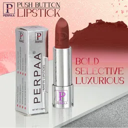 PERPAA Set of 2 Push Button Matte Lipstick 3.5g each - Matte Brown 167 & Rust Brown 301 image 3