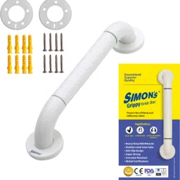 Grippy ABS Anti slip shower grab bar for bathroom handrailing and safety handle for elderly in toilet - 40 cm - Pack of 1 Shower Grab Bar-image-36