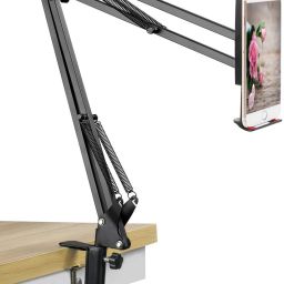 New Microphone Suspension Boom Scissor Arm Stand Holder for Studio Broadcast Holder-image-6