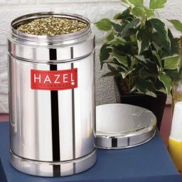 hazel Silver 800 ML Stainless Steel (Set of 2) Air Tight Storage Container-picture-2