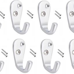 Aluminium Alloys Single j Hook Bathroom Wall Door Hooks Steel Hooks Hook Rail Hook 1-15