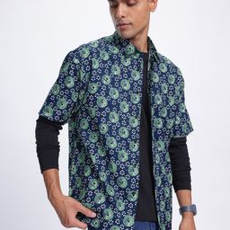 glitchez Flow Art Printed Drop-Shoulder Shirt-image-62