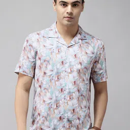 Van Heusen Pure Cotton Floral Printed Relaxed Fit Casual Shirt-picture-33