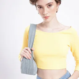glitchez Sassy Vibe Ribbed Fitted Crop Top-image-32