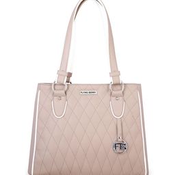 FLYING BERRY Mauve Self Design Handheld Bag-8