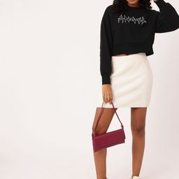 DressBerry Classic Edge Printed Cotton Terry Boxy Fit Crop Sweatshirt-image-23