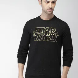 Celio Men Black Printed Sweatshirt-image-24