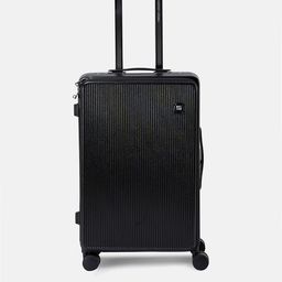 French Connection Textured Hard Medium Trolley Suitcase- 76L-41