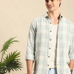 Mast & Harbour Men Checked Casual Shirt-image-90