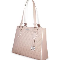 FLYING BERRY Mauve Self Design Handheld Bag image 3