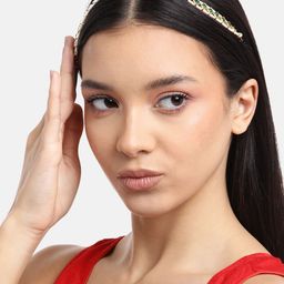 Anouk Women Gold-Plated Kundan Studded & Beaded Mathapatti-image-82
