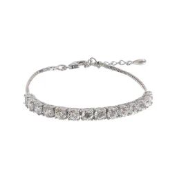 Clara Siena 92.5 Sterling Silver Swarovski Zirconia Bracelet-image-40