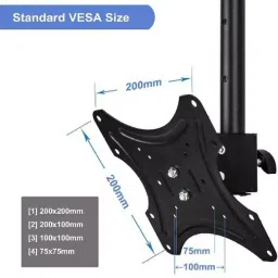 Techut Ceiling Mount TV Bracket with Tilt Swivel Rotate Arm for Led TV 14- 40 Inch image 3