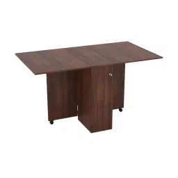 Folktail 4 Seater Engineered Wood Dining Table & Chair Brown, FT18-19