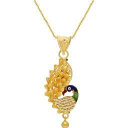 Malabar Gold & Diamonds 22k BIS Hallmark Yellow Gold Pendant for Women-image-16