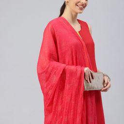 swatika Printed Dupatta with Beads & Stones-12