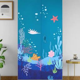 Godrej Interio¿Interio Slimline Digital Printed with 4 Shelves Metal Almirah-image-99