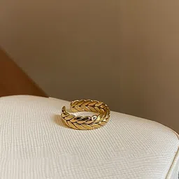 MYKI Gold-Plated Adjustable Finger Ring-image-98