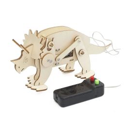 DIY Wooden Triceratops RC Kit 3D Wooden Triceratops STEM Kit DIY 3D Wooden Triceratops RC Dinosaur STEM Toy Educational Wooden Dinosaur Remote Control Kit - RS6400DIY Wooden Triceratops RC Kit 3D Wooden Triceratops STEM Kit DIY 3D Wooden Triceratops RC Dinosaur STEM Toy Educational Wooden Dinosaur Remote Control Kit - RS6400-26