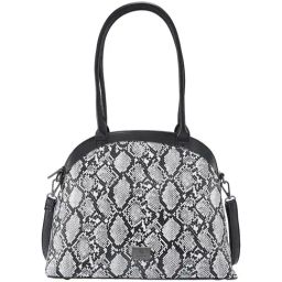 Caprese Saylor Black Faux Leather Textured Shoulder Handbag-image-57
