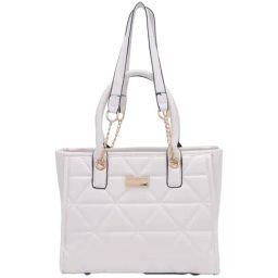 Pierre Cardin White Textured Handbag-image-22