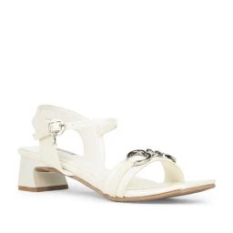 Bata Women's White Ankle Strap Sandals-image-55
