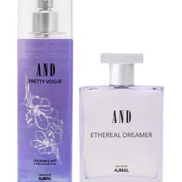 AND by Ajmal Ethereal Dreamer Eau de Parfum & Pretty Vogue Body Mist Combo for Women-image-40