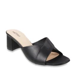 Metro Women's Black Casual Sandals-image-70