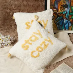 HOSTA HOMES White Cotton Cushion Covers - Set of 2-image-34