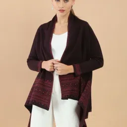 Soch Maroon Printed Shrug-22
