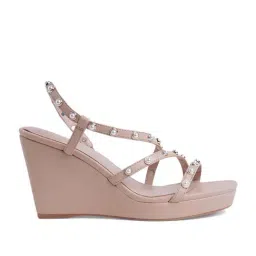 Aldo Women's Nude Sling Back Wedges-picture-7