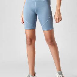 Only Blue High Rise Sports Shorts-image-49