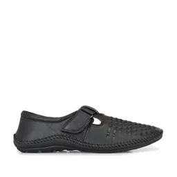 Shences Men's Black Fisherman Sandals-picture-25
