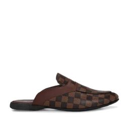 El Paso Men's Brown Mule Shoes-image-55