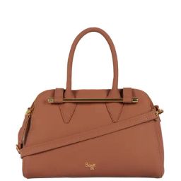 Baggit Brown Solid Medium Handbag-image-16