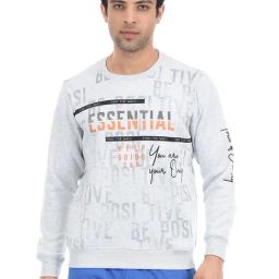 Cloak & Decker by Monte Carlo Grey Regular Fit Sweatshirt-image-2