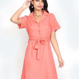 Zink London Coral A Line Dress-picture-49