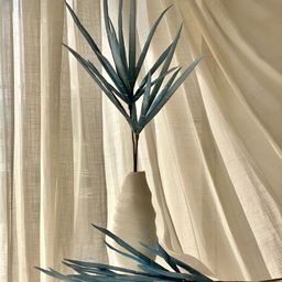 Mason Home Blue & White One Stem Bamboo Stalks Artificial Flower-54
