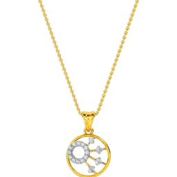 Kisna Diamond & Gold Jewellery 18k Kahlen Pendant-image-71