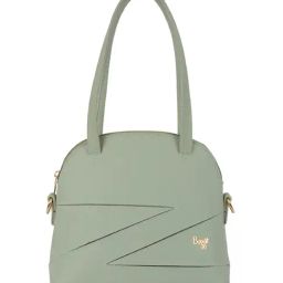 Baggit Green Striped Small Bowling Bag-image-80