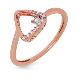 Malabar Gold and Diamonds 18k Rose Gold Diamond Ring-image-99
