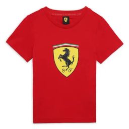 Puma Kids Scuderia Ferrari Race Red Cotton Printed Tee-image-60