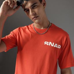 FCUK Drop-Shoulder Sleeves Pure Cotton T-shirt-picture-41